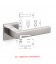 MANIGLIA PLANET QB R SuperInox SATINATO