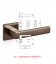 MANIGLIA PLANET QB R SuperBronzo SATINATO